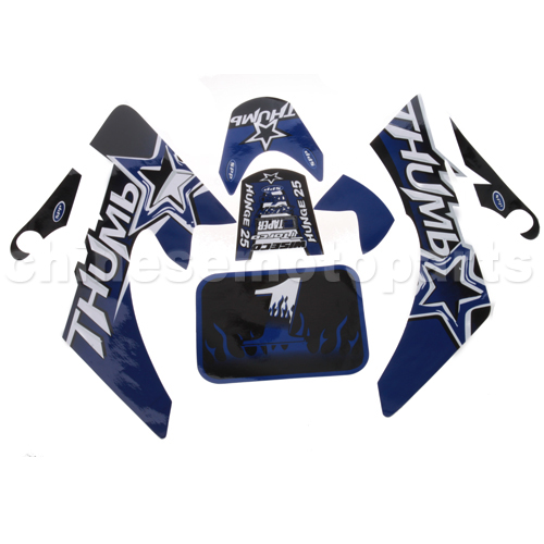 SEO_COMMON_KEYWORDS Decals for 50-125 Dirtbike-Blue