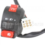 3 Function Left Integrated Switch Assembly for 50cc & 150cc Scooters