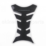 CARBON FIBER LOOK GAS FUEL TANK PAD PROTECT COVER DECAL MOTORCYCLE SCOOTER