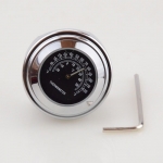 7/8" Motorcycle Handlebar Black Thermometer For Harley Glide