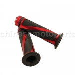 Red ATV Dirt Bike Scooter 7/8"Handle Bar Hand Grips & Bar End Spiral Golde CNC