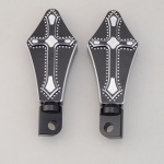 CNC Billet Aluminum Motorcycle Footrests Foot pegs For Harley XL 883 1200 48 Touring Sportster Dyna & Softail Accessories