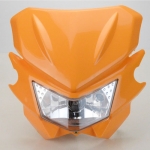Orange Motorcycle Dirt Bike Supermoto Universal Headlights Headlamp StreetFighter For KX125 KX250 KXF250 KXF450 KLX200 KLX250 KL