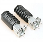 Foot Pegs Footrest Aluminum Black Rubbe Anti Vibration Footpegs Male Mount Pegs for Harley Davidson H-D 8000 8002